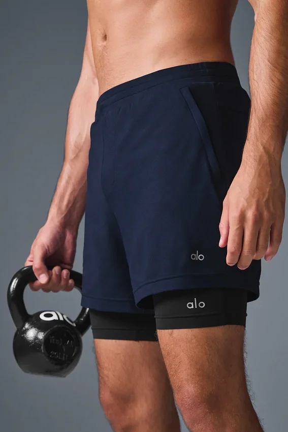 Conquer React 2-in-1 Performance Short - Navy/Black