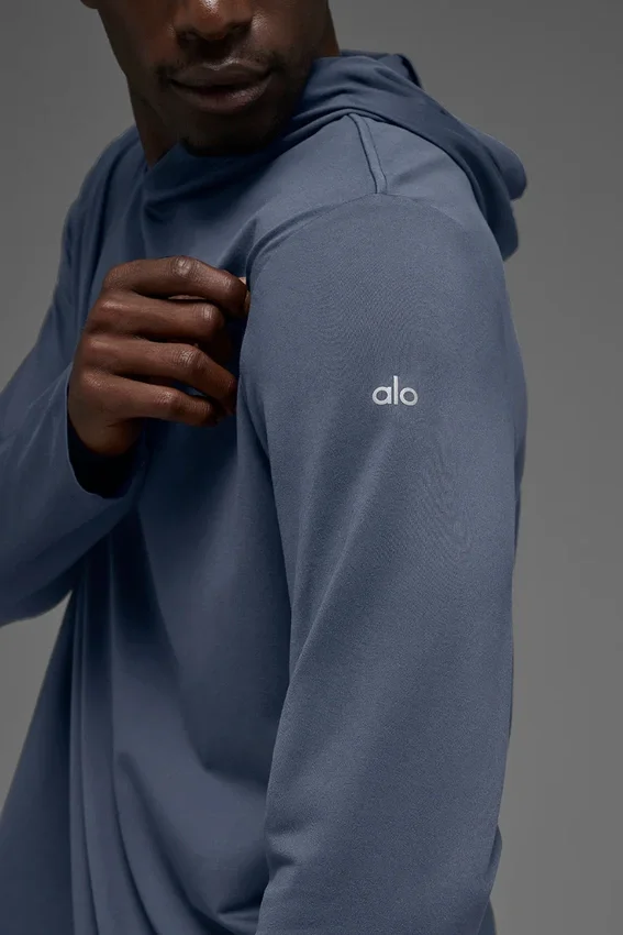Conquer Reform Long Sleeve with Hood - Bluestone