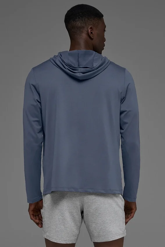 Conquer Reform Long Sleeve with Hood - Bluestone
