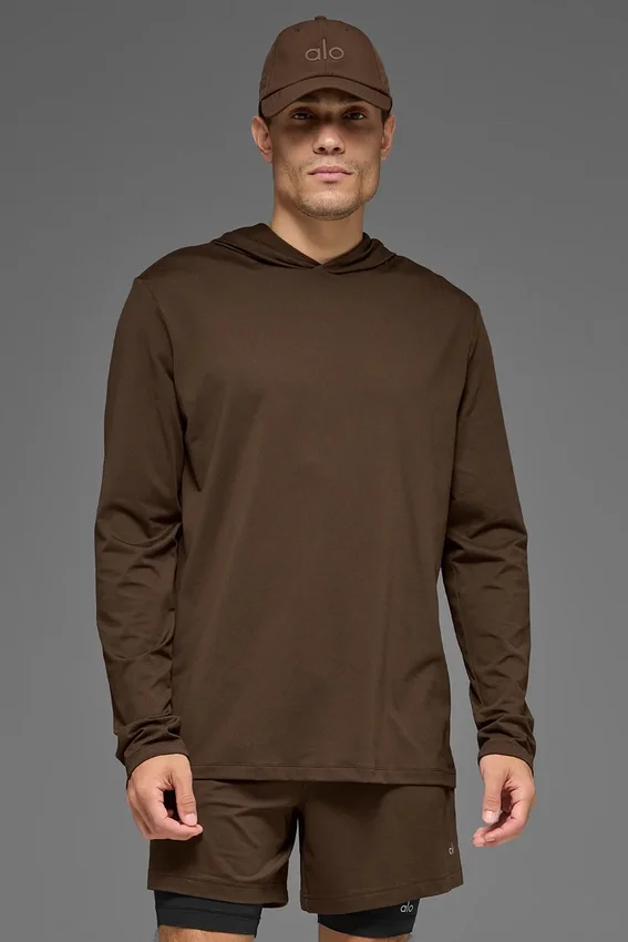 Conquer Reform Long Sleeve with Hood - Espresso