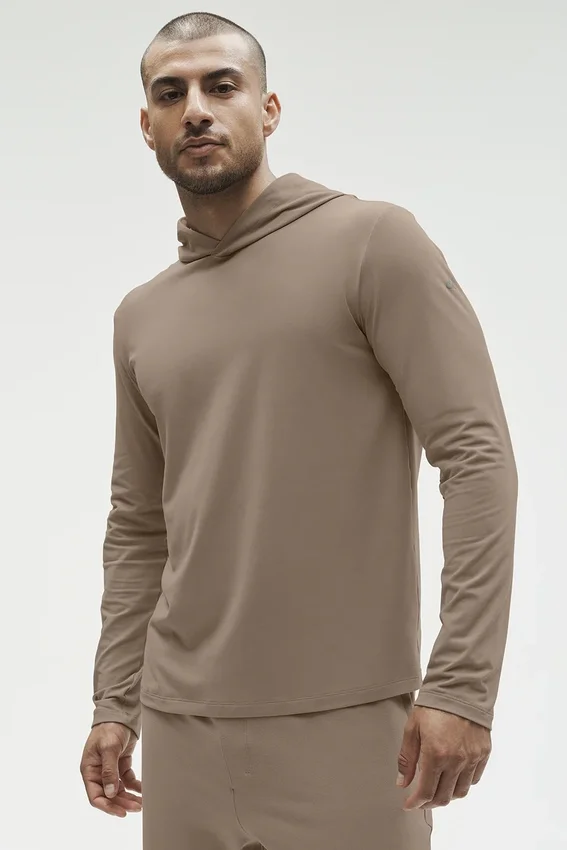 Conquer Reform Long Sleeve with Hood - Gravel