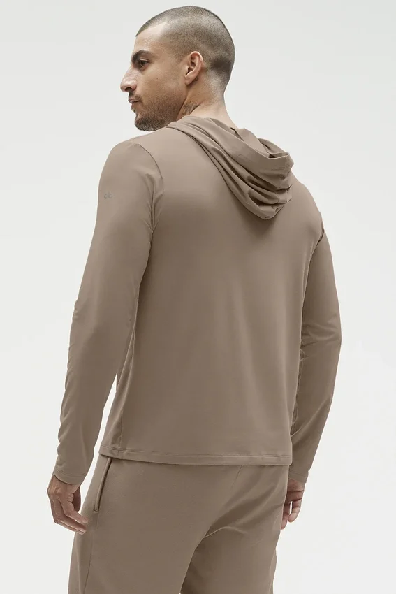 Conquer Reform Long Sleeve with Hood - Gravel