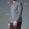 Conquer Reform Long Sleeve with Hood - Steel Grey