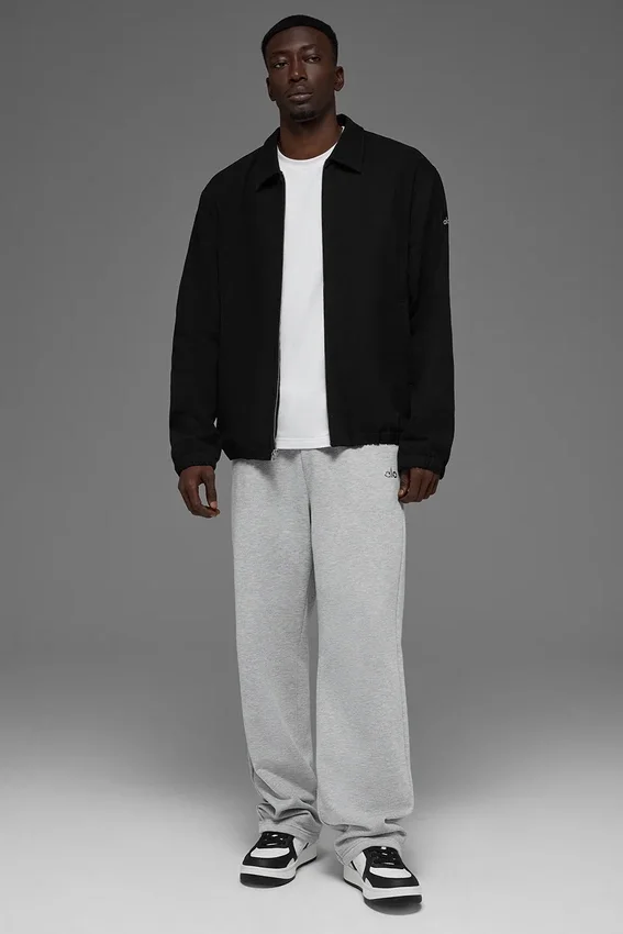 Cotton Canvas Coaches Jacket - Black