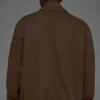 Cotton Canvas Coaches Jacket - Espresso