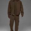 Cotton Canvas Coaches Jacket - Espresso