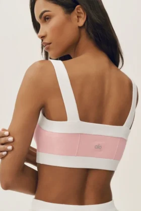Cotton Cashmere Capri Dream Bra – Sundrenched Pink/White