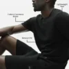 Cotton Cashmere Ever Soft Short Sleeve Crew - Black