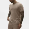 Cotton Cashmere Ever Soft Short Sleeve Crew - Gravel