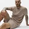 Cotton Cashmere Ever Soft Short Sleeve Crew - Gravel