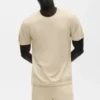 Cotton Cashmere Ever Soft Short Sleeve Crew - Sandy Beige