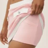 Cotton Cashmere High-Waist Capri Dream Skirt - Sundrenched Pink/White