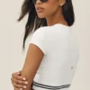 Cotton Cashmere My Serve Short Sleeve - White/Black