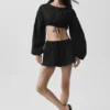 Cotton Cropped Real Deal Long Sleeve - Black