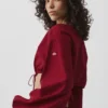 Cotton Cropped Real Deal Long Sleeve - Summer Romance Red