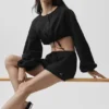 Cotton High-Waist Real Deal Short - Black