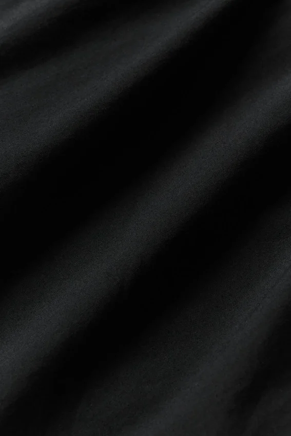 Cotton High-Waist Real Deal Short - Black