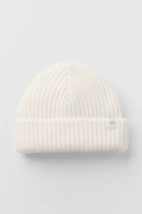 Courchevel Cashmere Beanie – Ivory