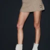Courchevel Cashmere Skirt - Flax Heather