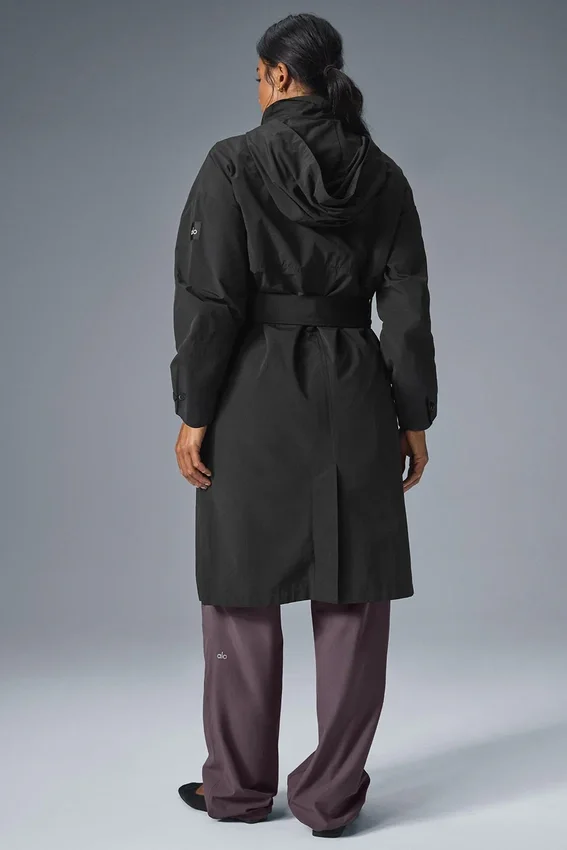 Crinkle on the Move Trench - Black