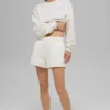 Cropped Accolade Crewneck - Ivory