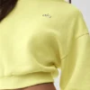 Cropped Accolade Crewneck - Sunshine
