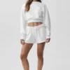 Cropped Accolade Crewneck - White