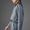 Cropped Afterglow Pullover - Steel Grey