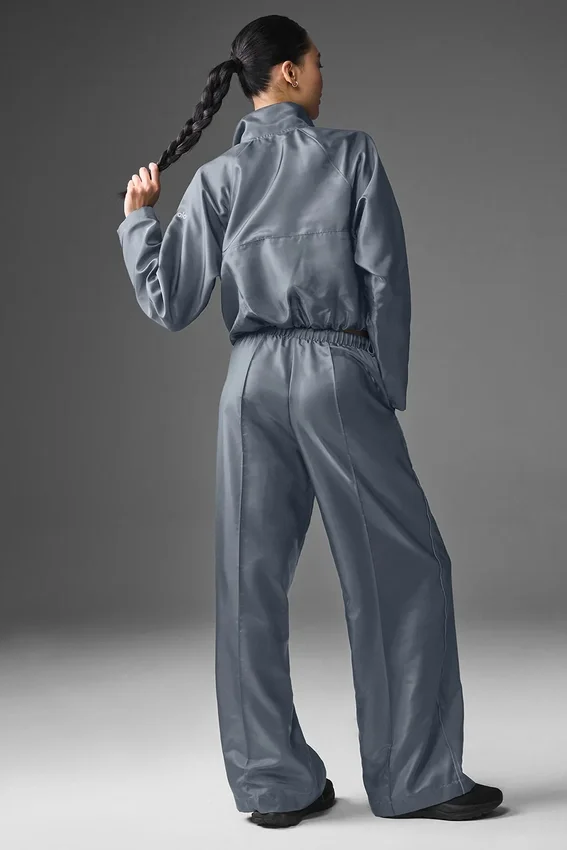 Cropped Afterglow Pullover - Steel Grey