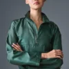 Cropped Afterglow Pullover - Winter Ivy