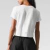 Cropped All Day Short Sleeve - White