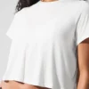 Cropped All Day Short Sleeve - White