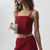 Cropped Connection Tank - Summer Romance Red