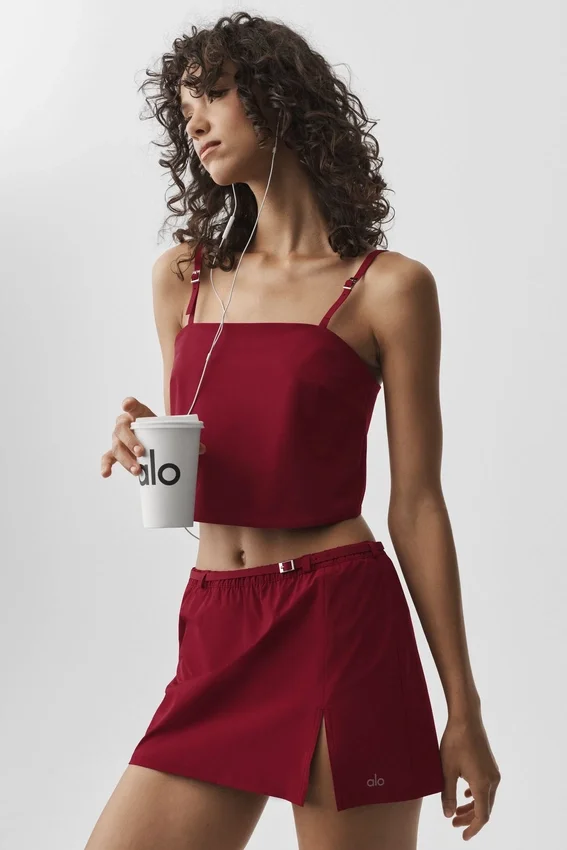 Cropped Connection Tank - Summer Romance Red