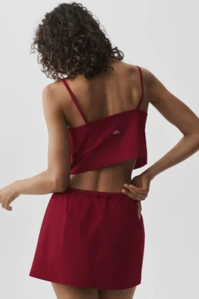 Cropped Connection Tank – Summer Romance Red