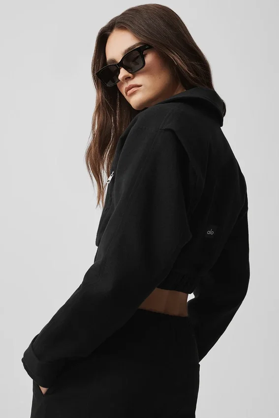 Cropped Cosmopolitan Jacket - Black