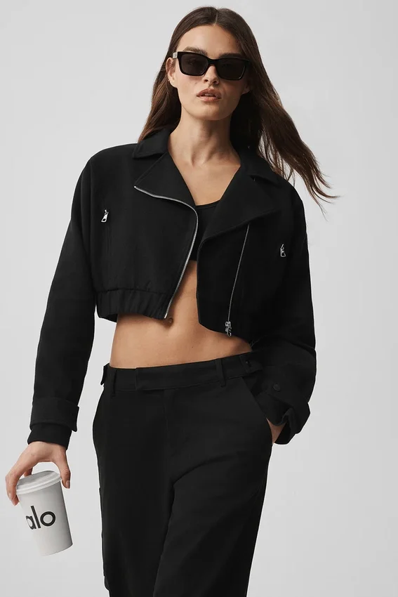 Cropped Cosmopolitan Jacket - Black
