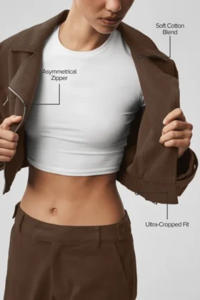 Cropped Cosmopolitan Jacket – Espresso
