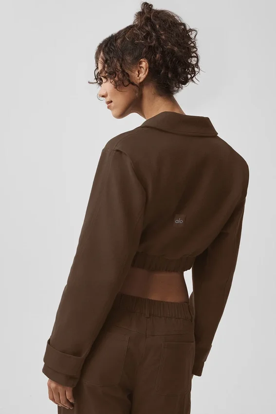 Cropped Cosmopolitan Jacket - Espresso