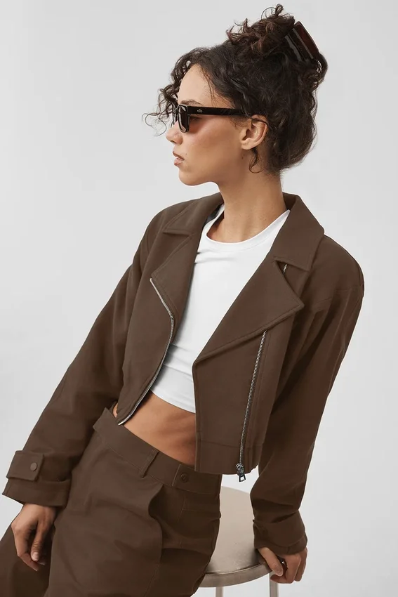 Cropped Cosmopolitan Jacket - Espresso