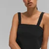 Cropped Dreamscape Tank - Black