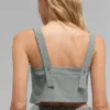 Cropped Dreamscape Tank - Lunar Grey