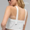 Cropped Dreamscape Tank - White