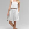Cropped Dreamscape Tank - White