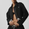 Cropped Fan Favorite Full Zip Jacket - Black