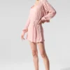 Cropped Micro Plisse Jacket - Pink Quartz