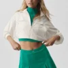 Cropped Playmaker Jacket - Ivory