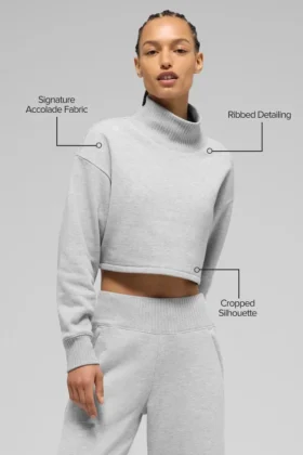 Cropped Serenity Coverup – Athletic Heather Grey