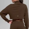 Cropped Serenity Coverup - Espresso