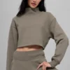 Cropped Serenity Coverup - Light Cocoa